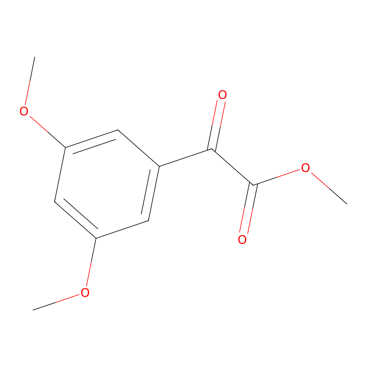 Methyl 3,5-dimethoxybenzoylformate molecular structure, CAS 1228308-11-9