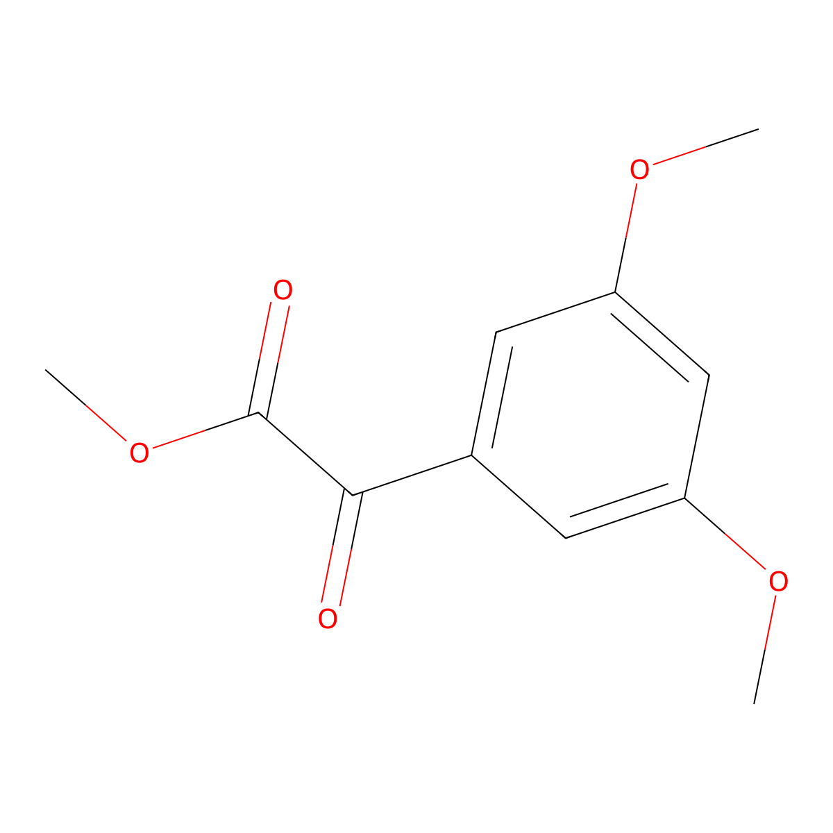 Methyl 3,5-dimethoxybenzoylformate molecular structure, CAS 1228308-11-9