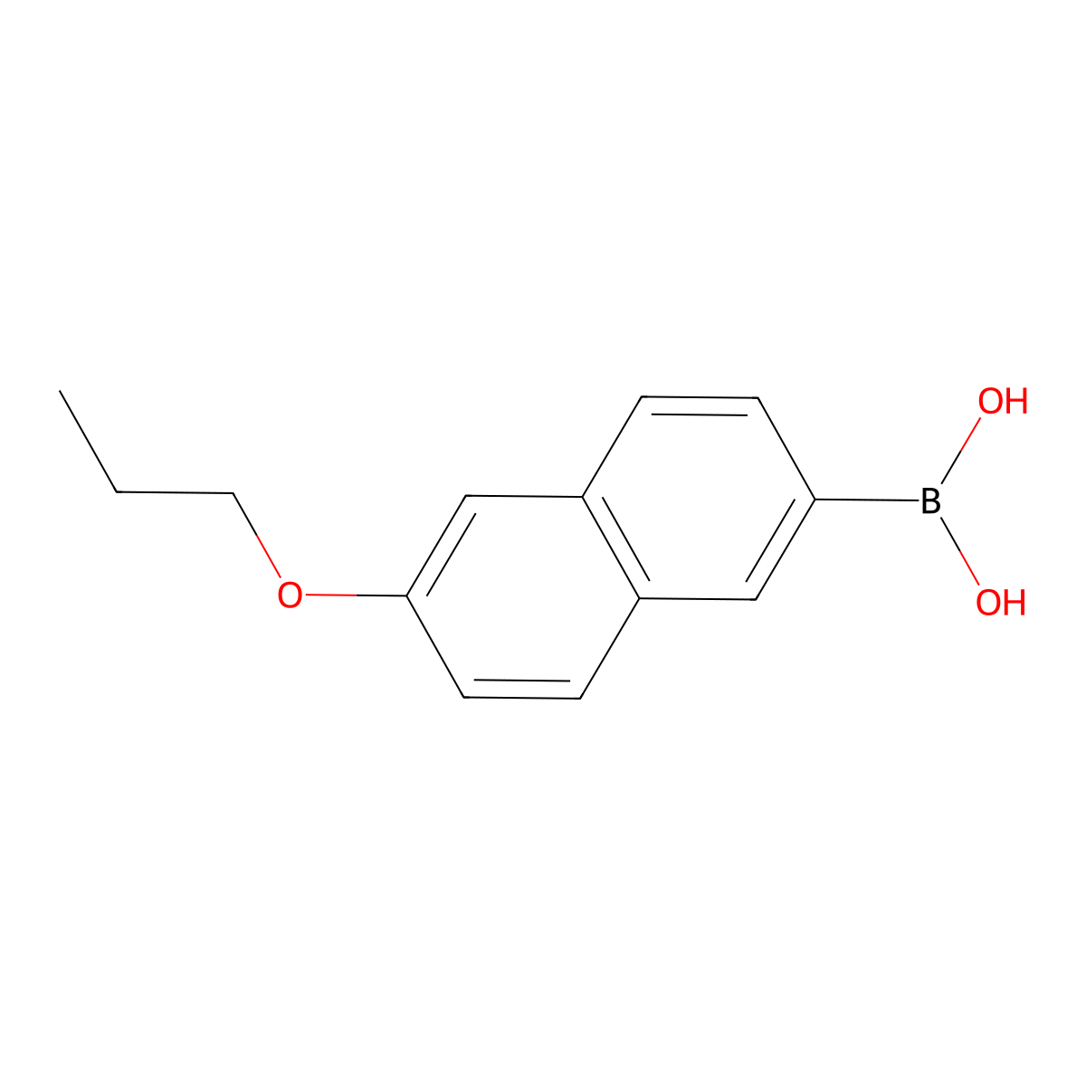 (6-Propoxynaphthalen-2-yl)boronic acid molecular structure, CAS 1228309-83-8