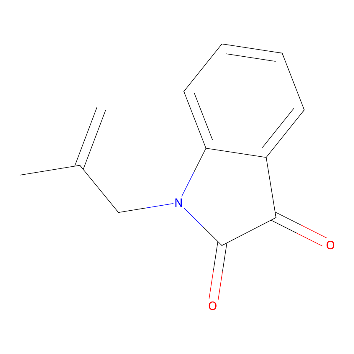1-(2-Methylprop-2-enyl)indole-2,3-dione molecular structure, CAS 122834-39-3