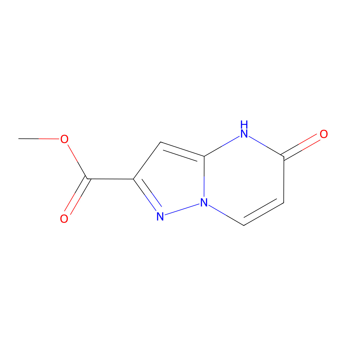 Methyl 5-oxo-4,5-dihydropyrazolo[1,5-a]pyrimidine-2-carboxylate molecular structure, CAS 1228351-47-0