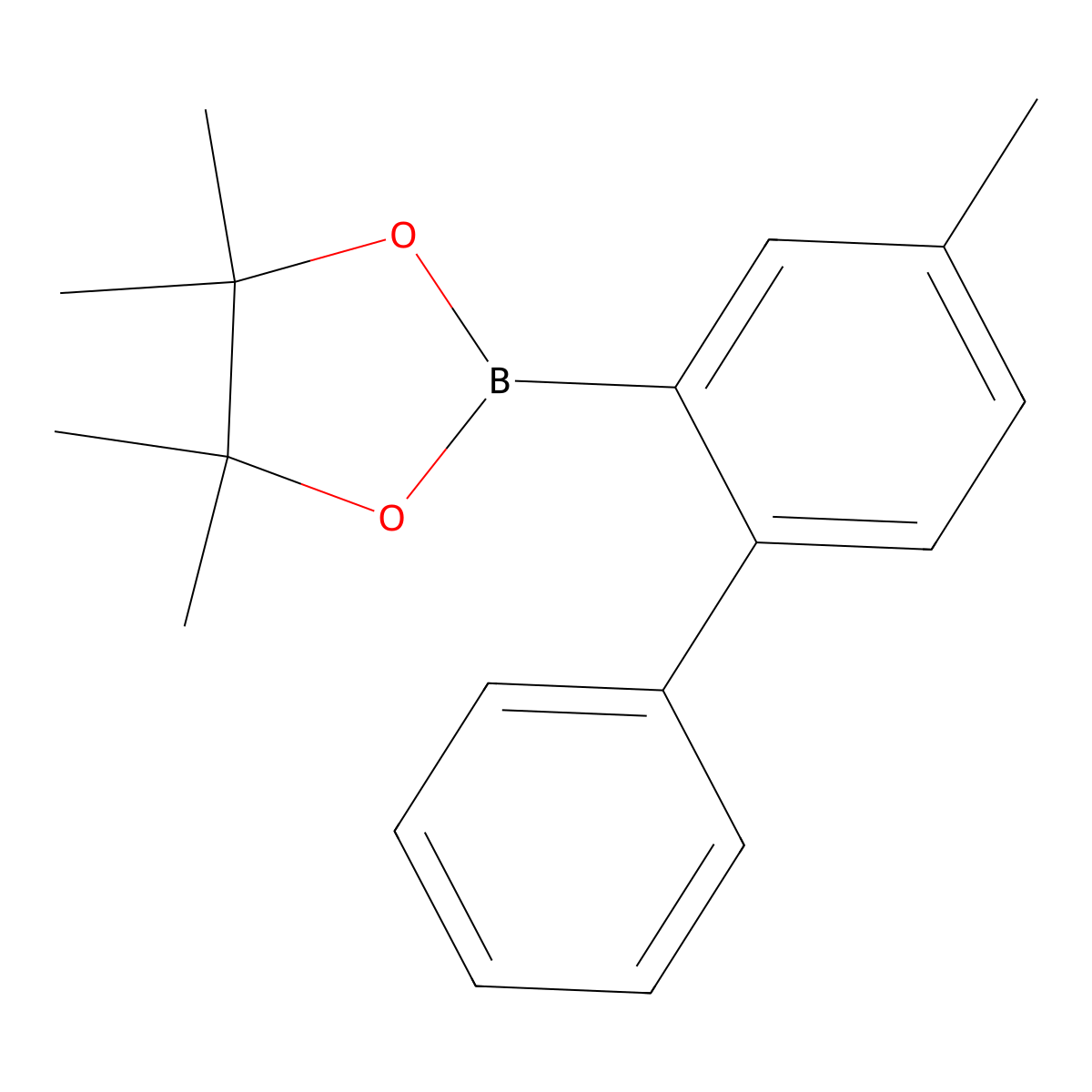 4,4,5,5-Tetramethyl-2-(4-methylbiphenyl-2-yl)-1,3,2-dioxaborolane molecular structure, CAS 1228358-91-5
