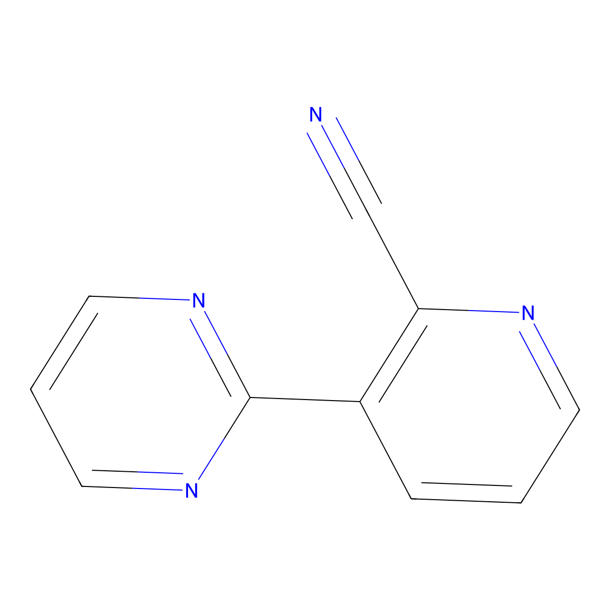 3-Pyrimidin-2-ylpyridine-2-carbonitrile molecular structure, CAS 1228431-22-8