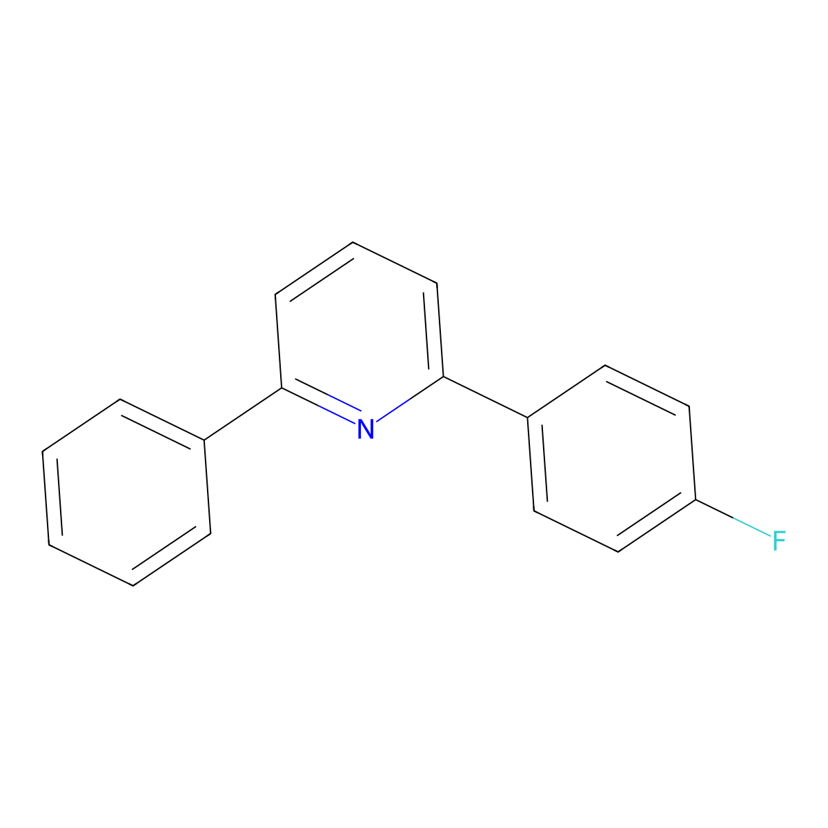 2-(4-Fluorophenyl)-6-phenylpyridine molecular structure, CAS 1228437-36-2