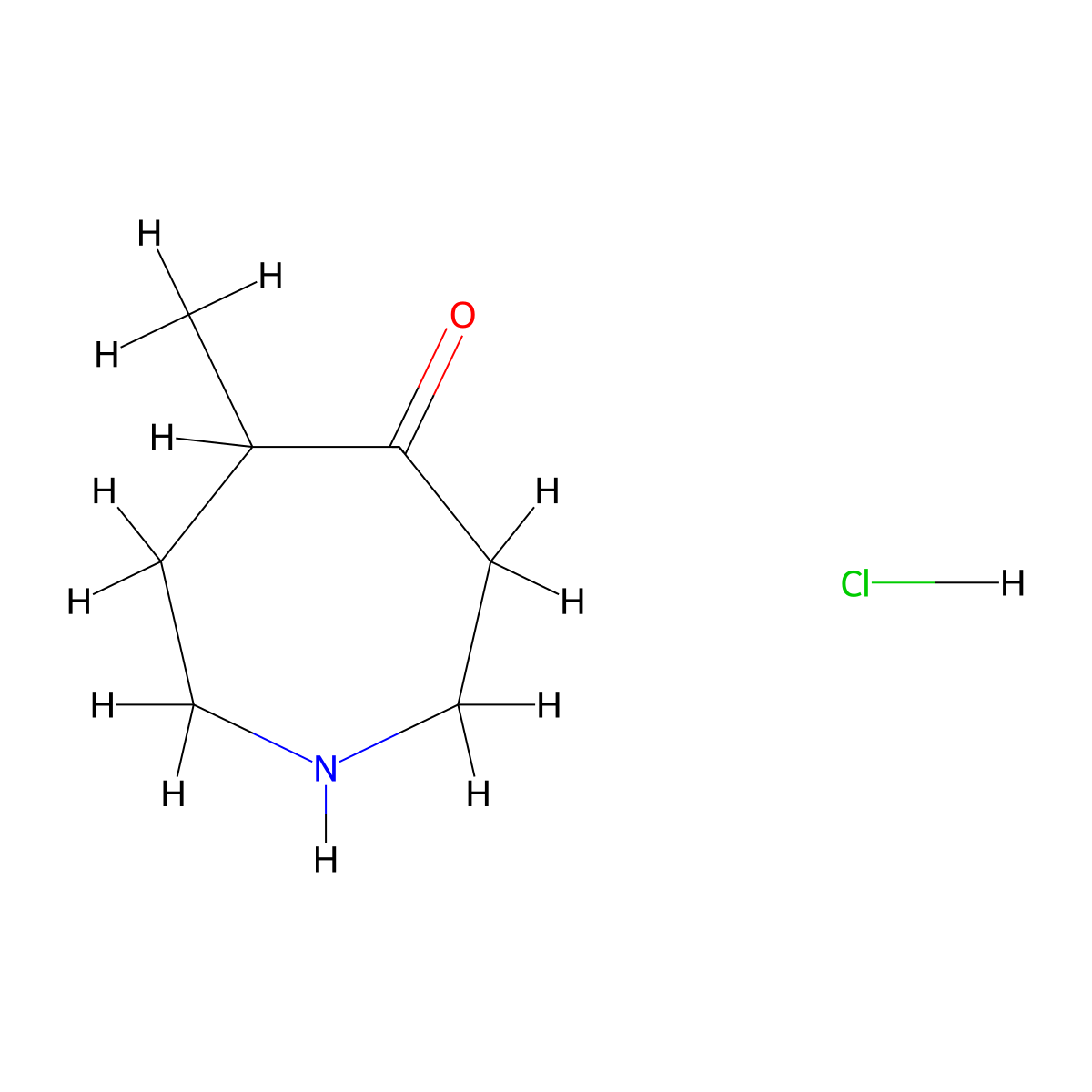5-Methylazepan-4-one hydrochloride molecular structure, CAS 1228450-23-4