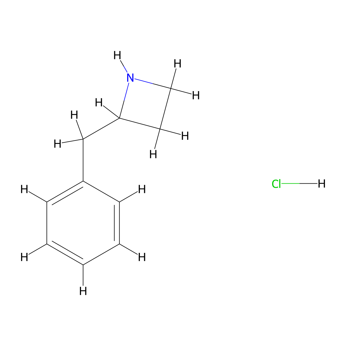 2-Benzylazetidine hydrochloride molecular structure, CAS 1228452-96-7