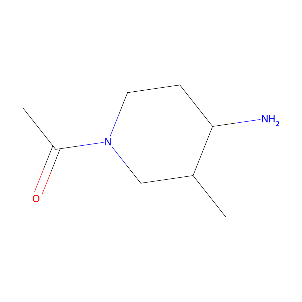 1-(4-Amino-3-methylpiperidin-1-yl)ethan-1-one molecular structure, CAS 1228453-25-5