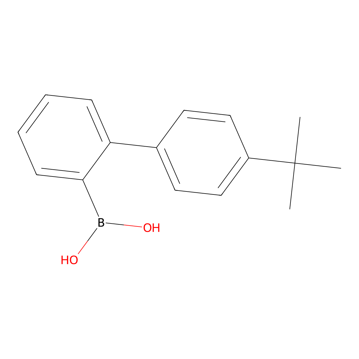 (4'-(tert-Butyl)-[1,1'-biphenyl]-2-yl)boronic acid molecular structure, CAS 1228458-46-5