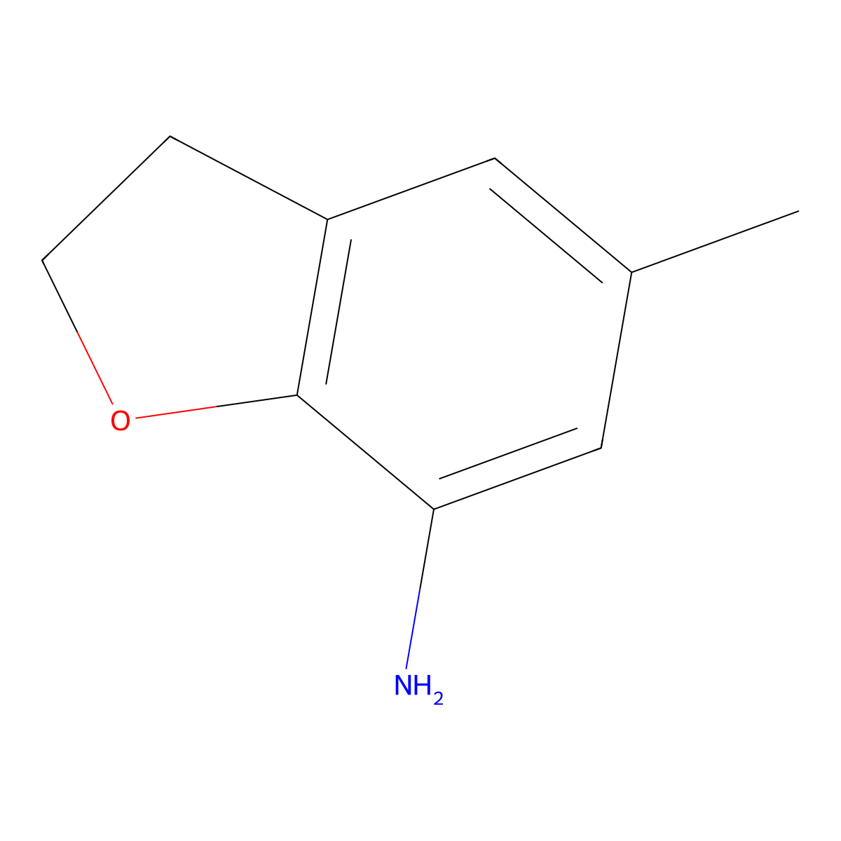 5-Methyl-2,3-dihydro-1-benzofuran-7-amine molecular structure, CAS 1228469-83-7