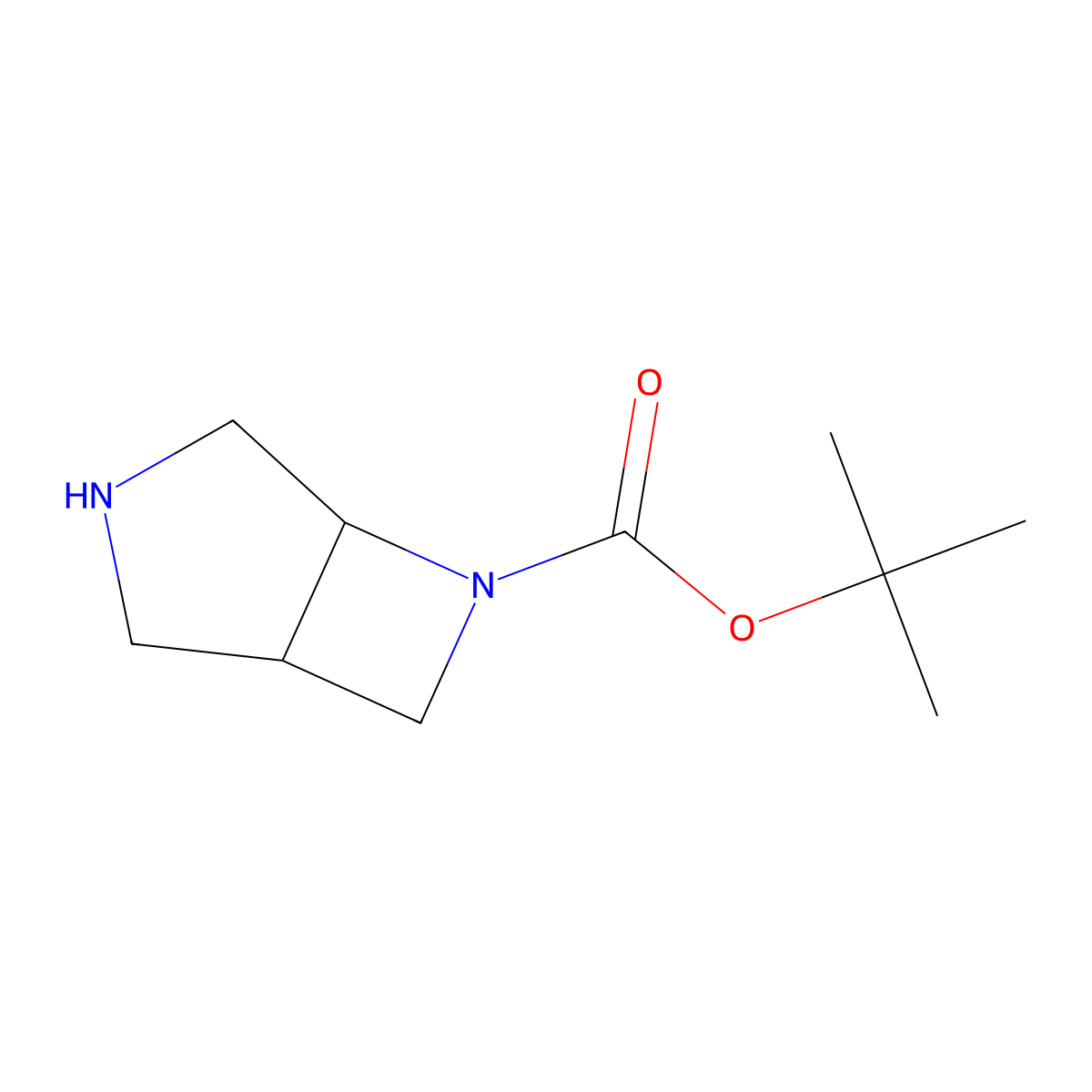 3,6-Diaza-bicyclo(3.2.0)heptane-6-carboxylic acid tert-butyl ester molecular structure, CAS 122848-57-1