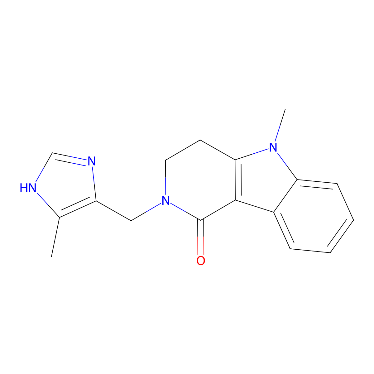 Alosetron molecular structure, CAS 122852-42-0