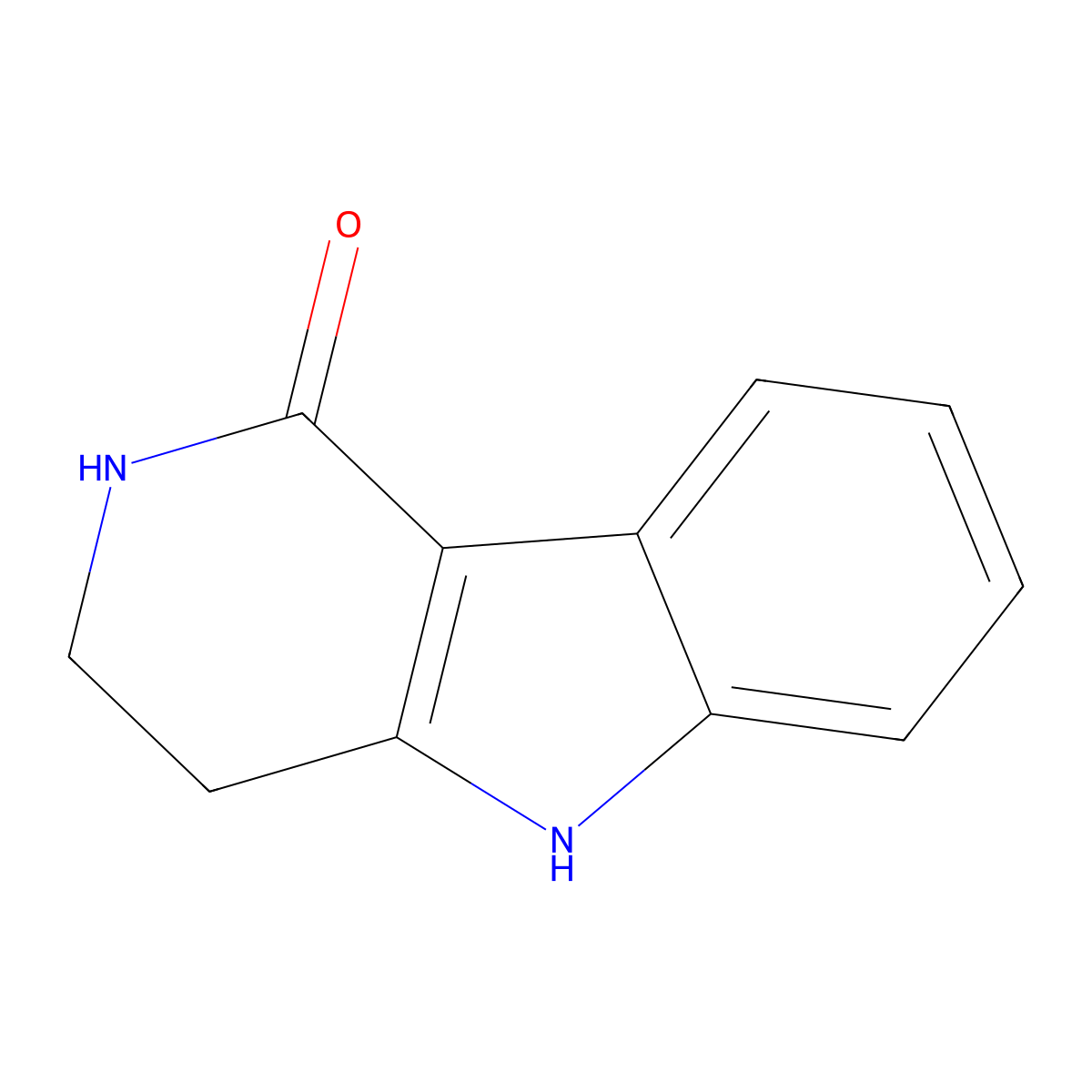 2,3,4,5-Tetrahydro-1H-pyrido[4,3-b]indol-1-one molecular structure, CAS 122852-78-2