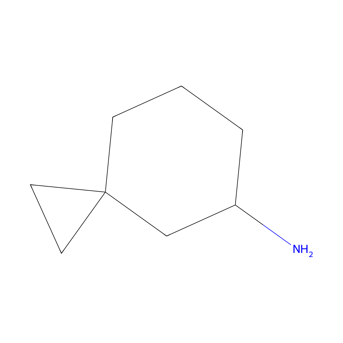 Spiro[2.5]octan-5-amine molecular structure, CAS 1228531-38-1