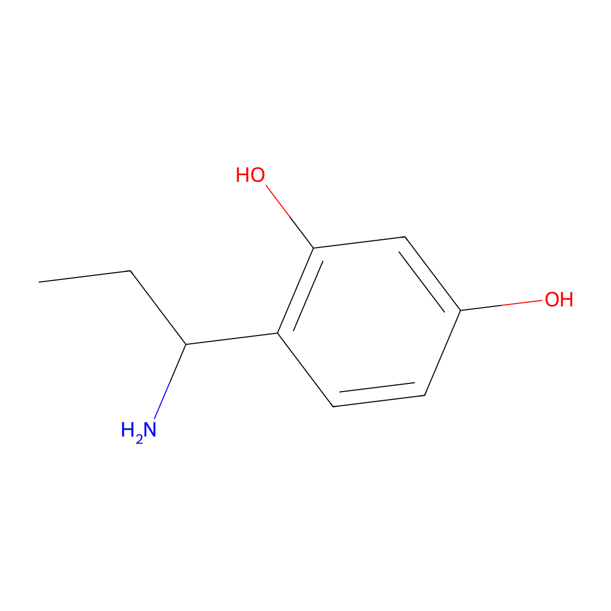 4-[(1S)-1-Aminopropyl]-1,3-benzenediol molecular structure, CAS 1228542-40-2