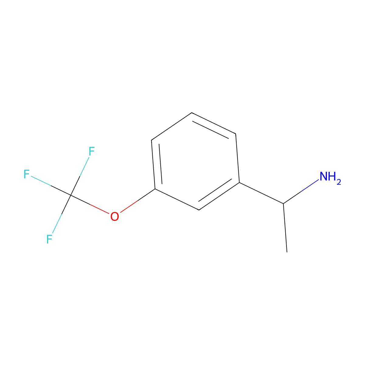 (S)-1-(3-(Trifluoromethoxy)phenyl)ethan-1-amine molecular structure, CAS 1228542-85-5