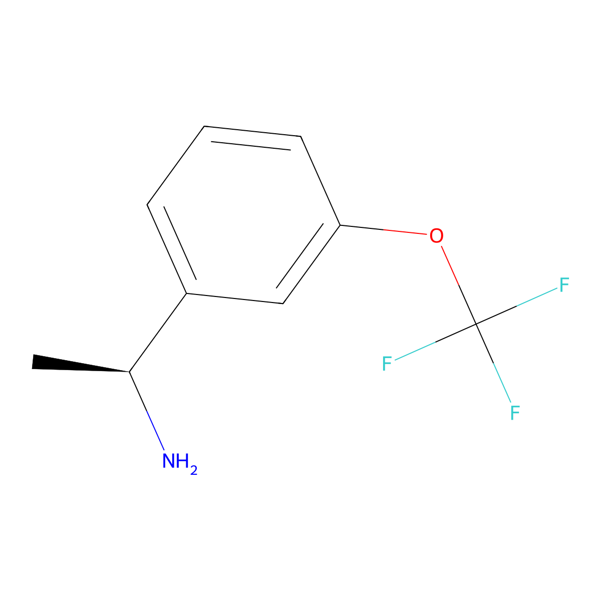 (S)-1-(3-(Trifluoromethoxy)phenyl)ethan-1-amine molecular structure, CAS 1228542-85-5