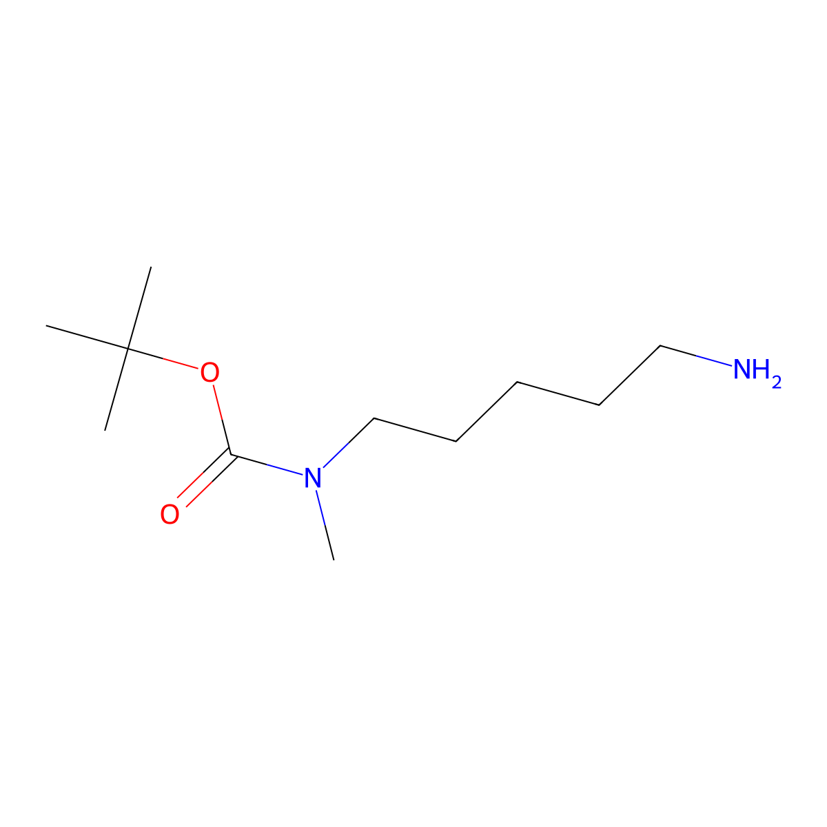 tert-Butyl (5-aminopentyl)(methyl)carbamate molecular structure, CAS 1228544-59-9