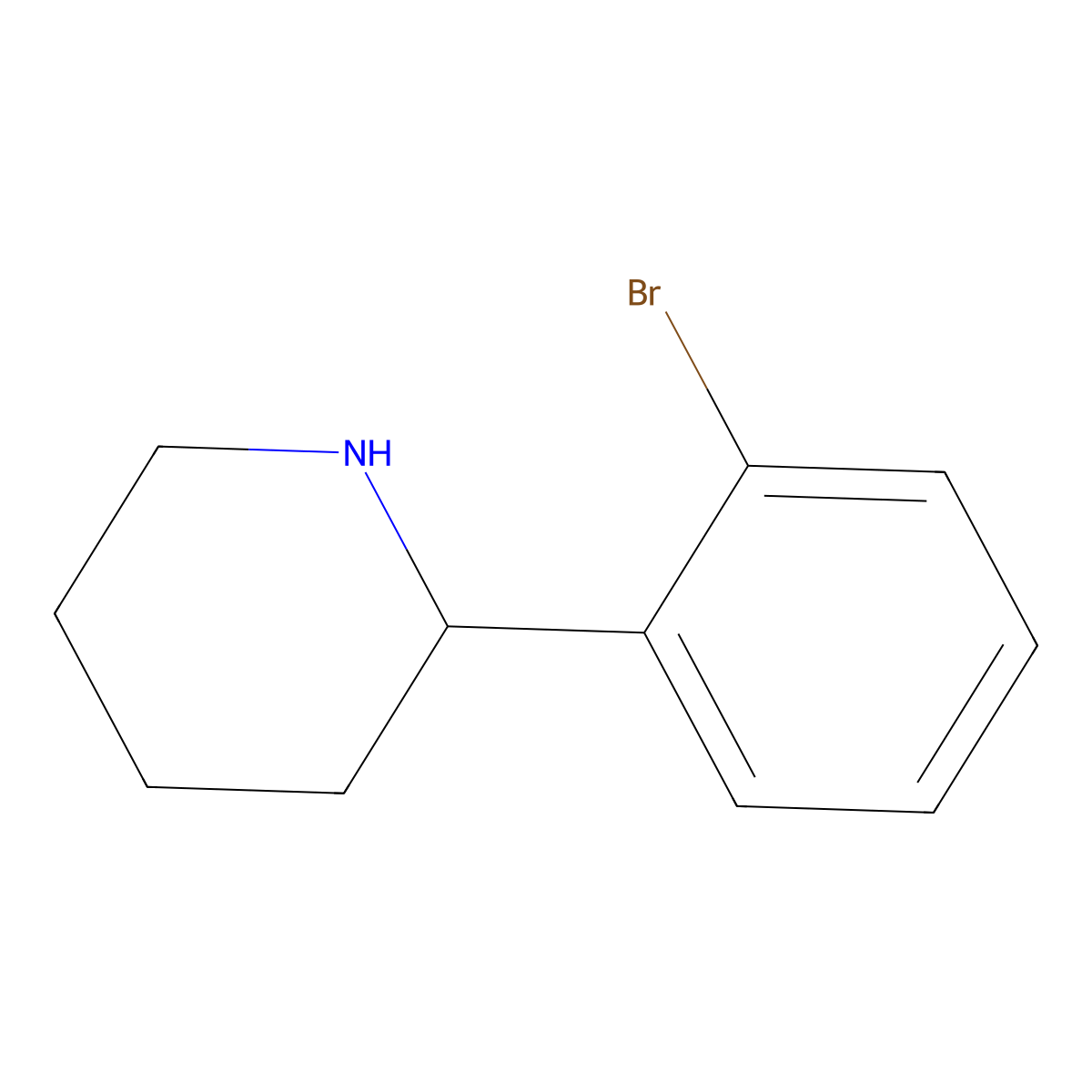 (R)-2-(2-bromophenyl)piperidine molecular structure, CAS 1228547-90-7