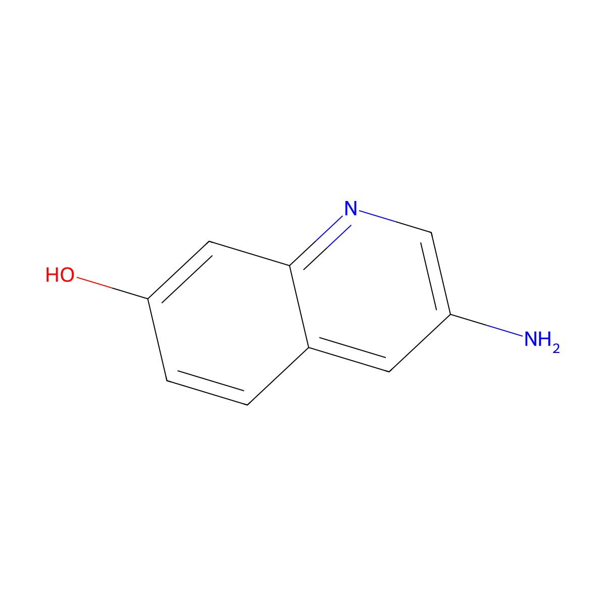 3-Aminoquinolin-7-OL molecular structure, CAS 122855-38-3