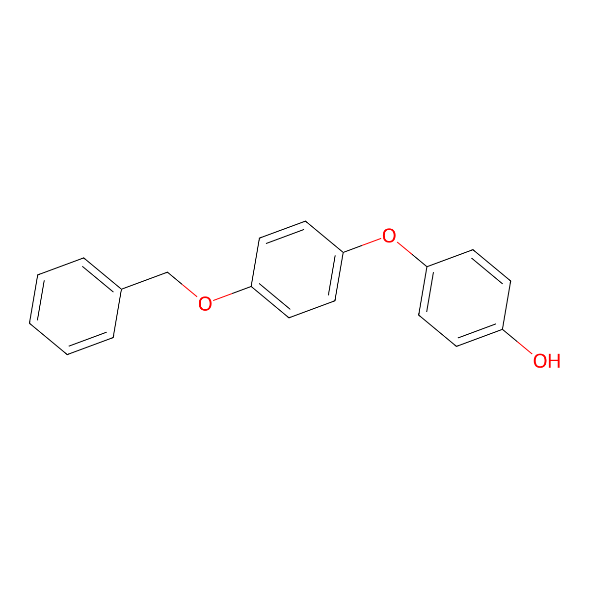 Phenol, 4-[4-(phenylmethoxy)phenoxy]- molecular structure, CAS 122855-81-6