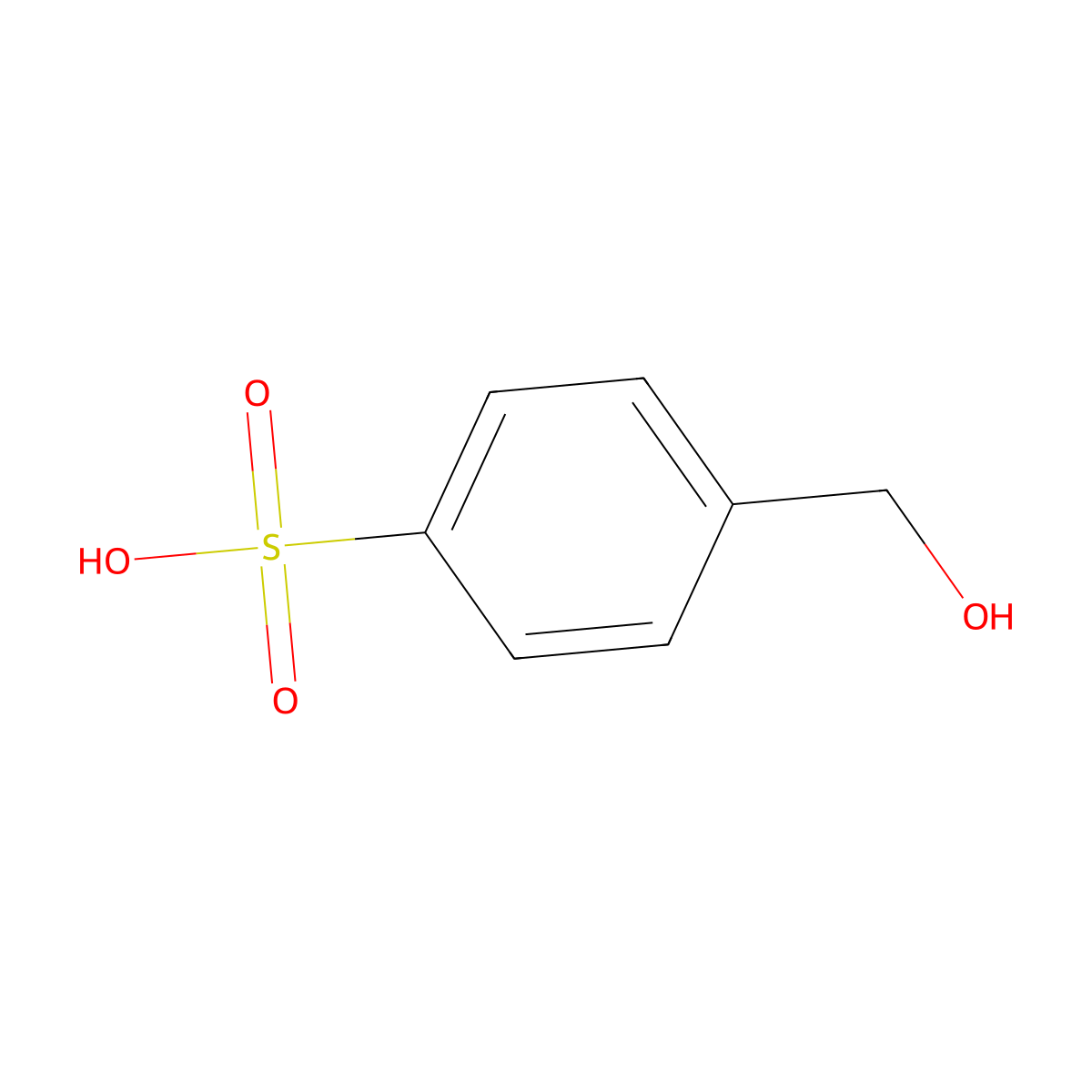 4-(Hydroxymethyl)benzenesulfonic acid molecular structure, CAS 122855-96-3