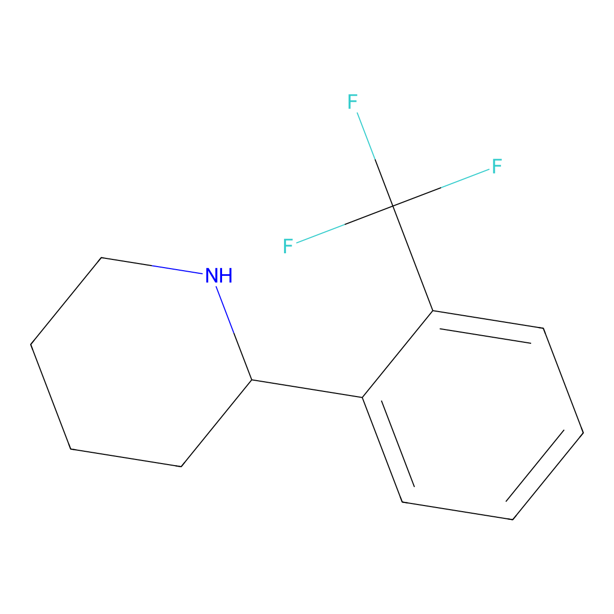 (R)-2-(2-(trifluoromethyl)phenyl)piperidine molecular structure, CAS 1228550-08-0