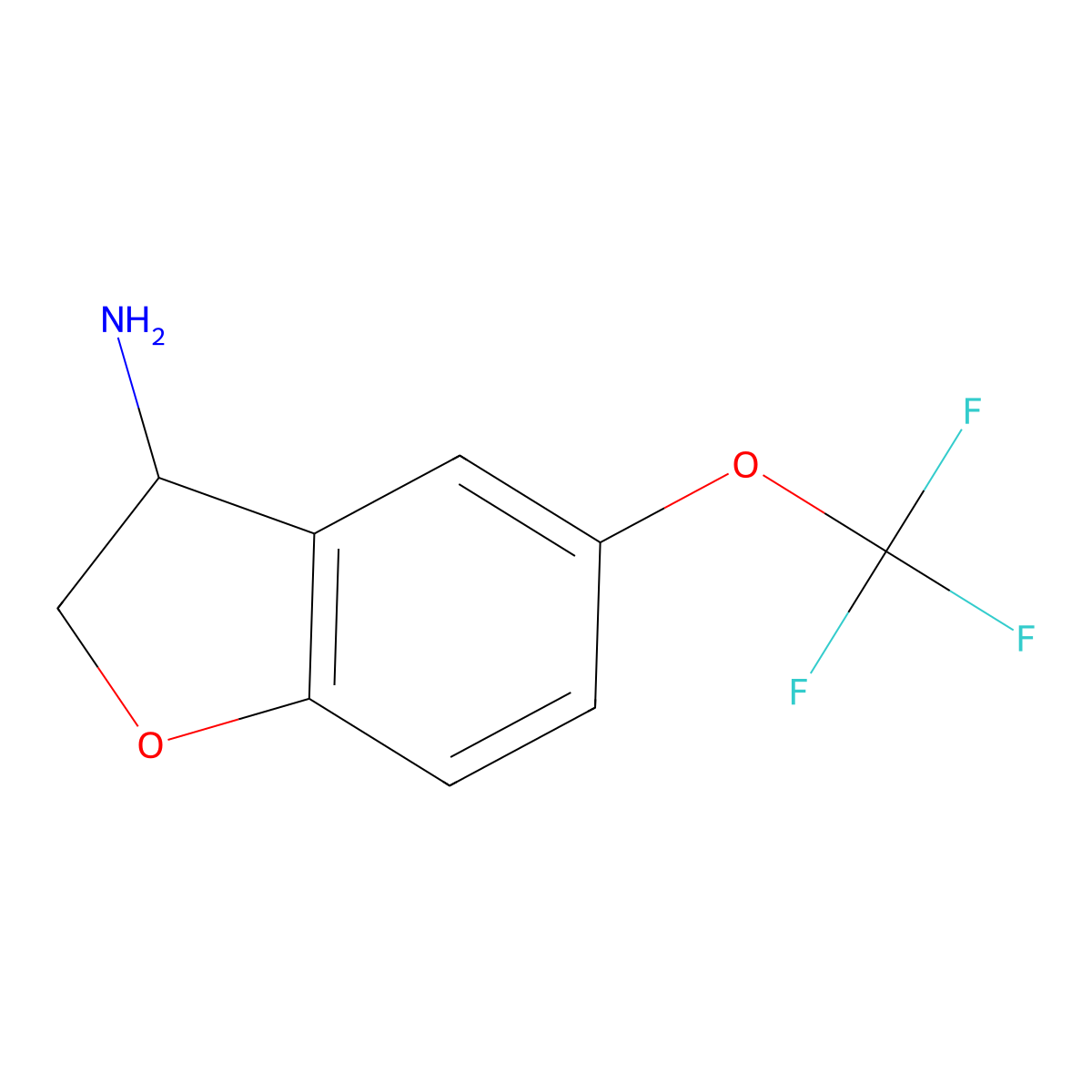 (3S)-5-(Trifluoromethoxy)-2,3-dihydrobenzo[b]furan-3-ylamine molecular structure, CAS 1228550-57-9