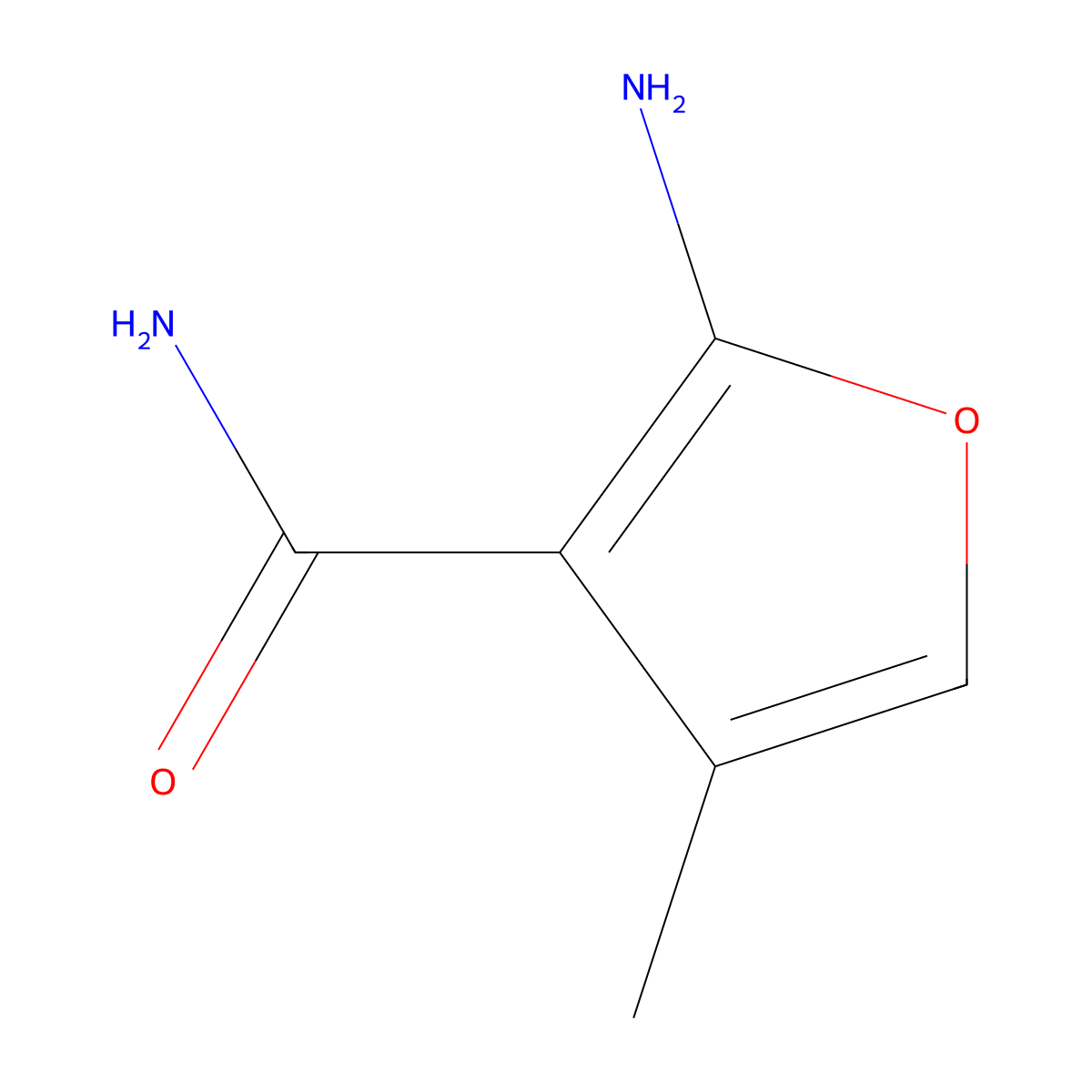 2-Amino-4-methylfuran-3-carboxamide molecular structure, CAS 1228550-60-4