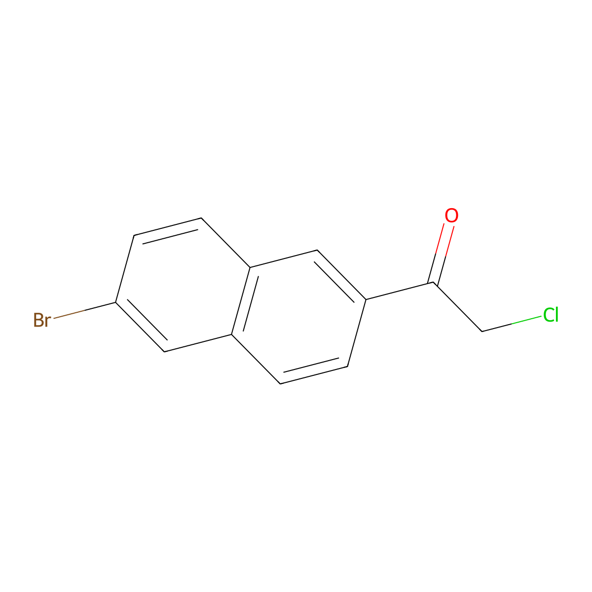 1-(6-Bromo-2-naphthalenyl)-2-chloroethanone molecular structure, CAS 1228551-86-7