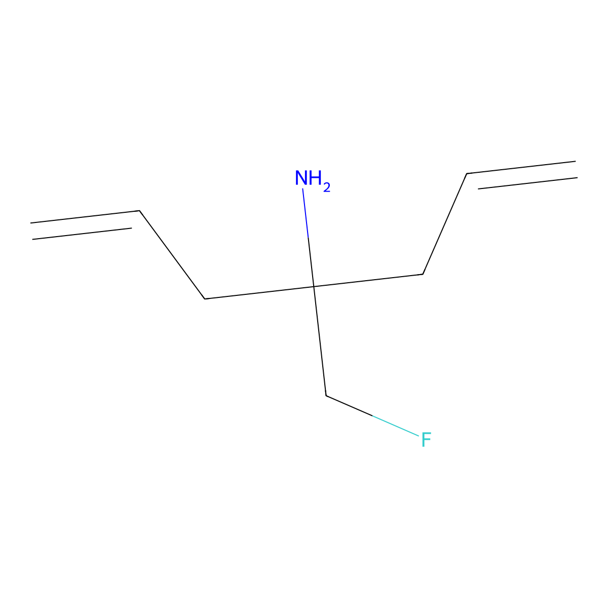 [1-Allyl-1-(fluoromethyl)but-3-en-1-yl]amine molecular structure, CAS 1228552-19-9