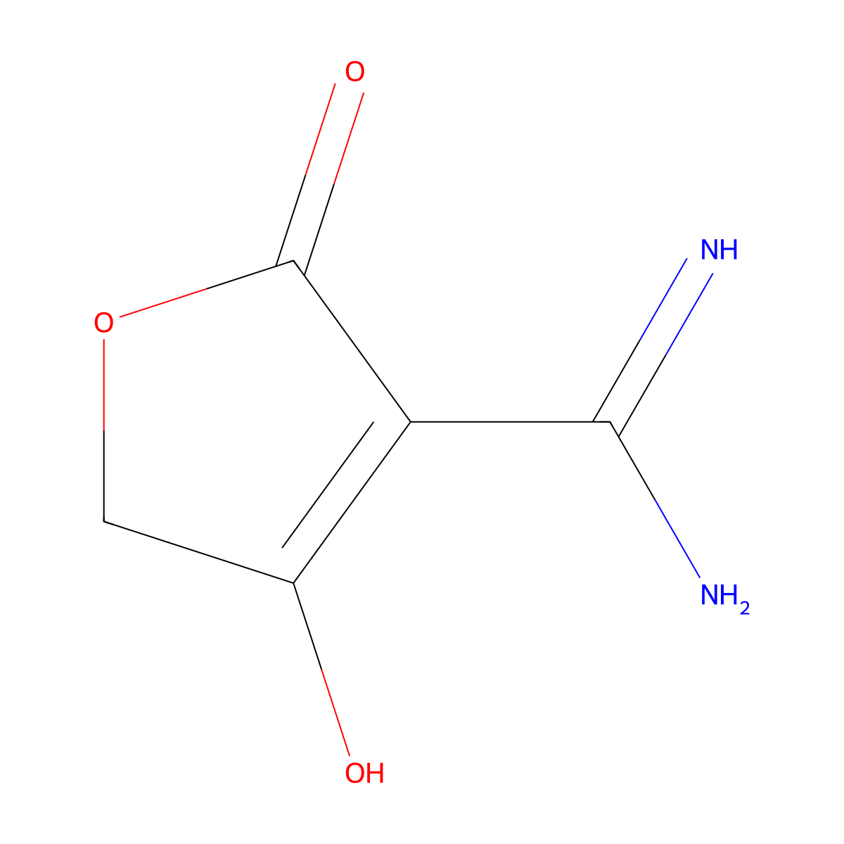 3-(diaminomethylene)furan-2,4(3H,5H)-dione molecular structure, CAS 1228552-29-1