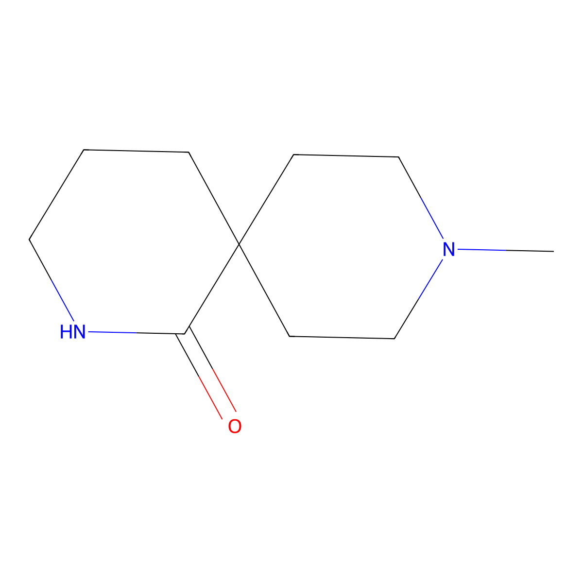 9-Methyl-2,9-diazaspiro[5.5]undecan-1-one molecular structure, CAS 1228552-71-3