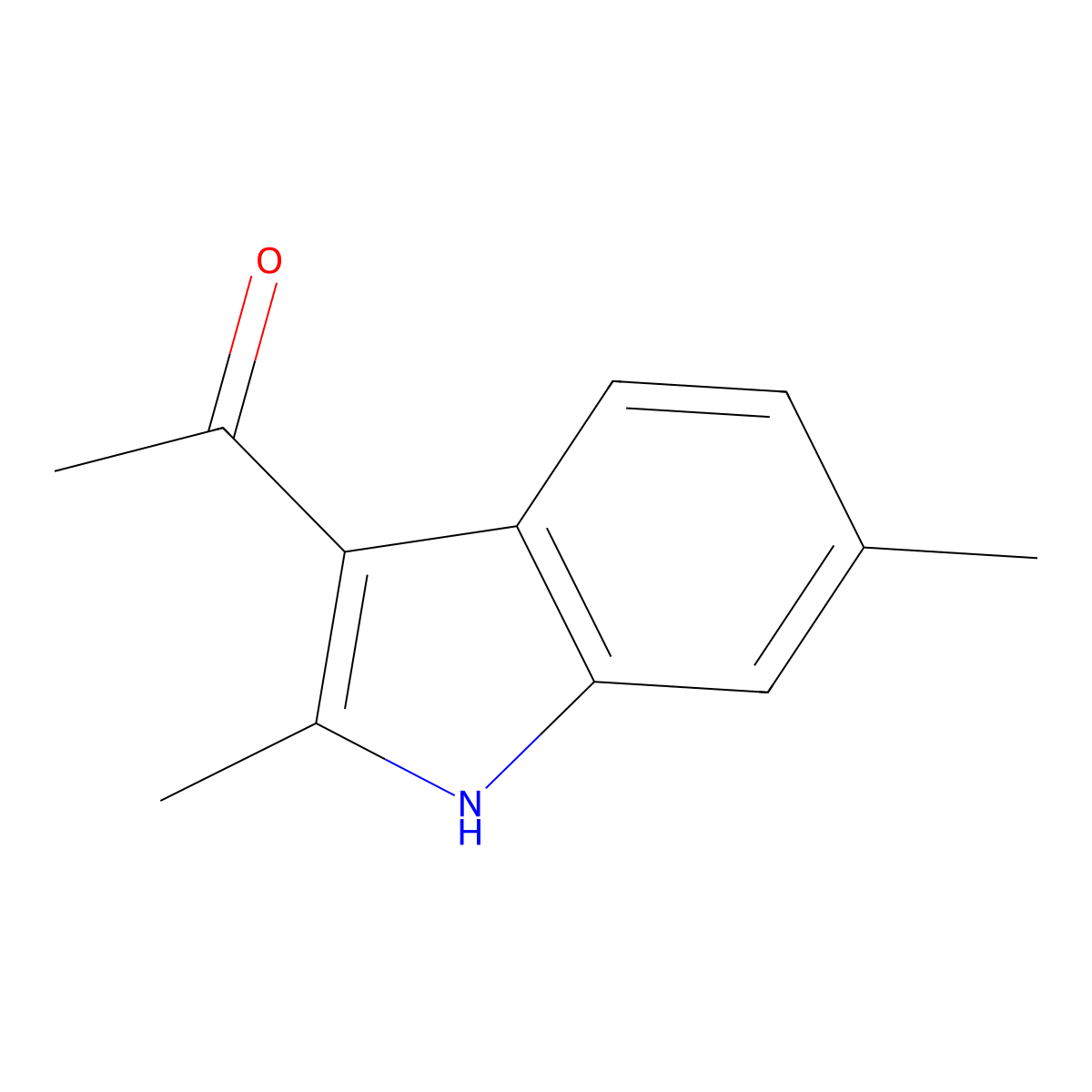 1-(2,6-dimethyl-1H-indol-3-yl)ethanone molecular structure, CAS 1228552-84-8
