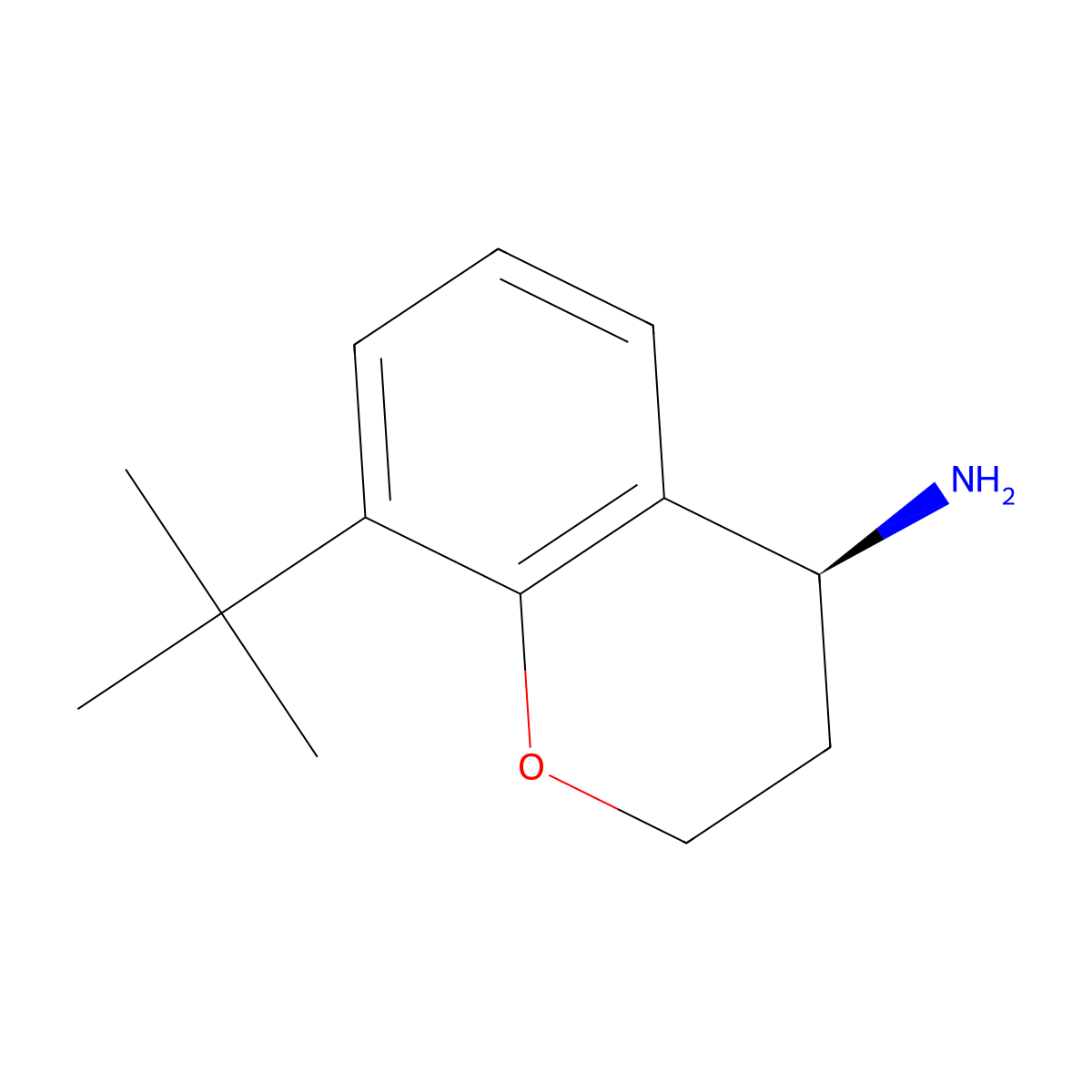 (S)-8-(tert-Butyl)chroman-4-amine molecular structure, CAS 1228553-77-2
