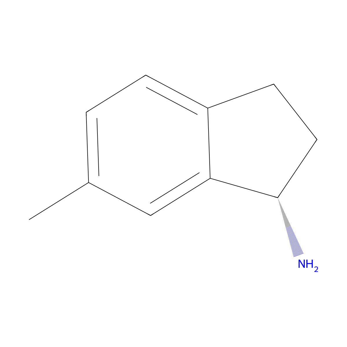 (S)-6-Methyl-2,3-dihydro-1H-inden-1-amine molecular structure, CAS 1228556-63-5