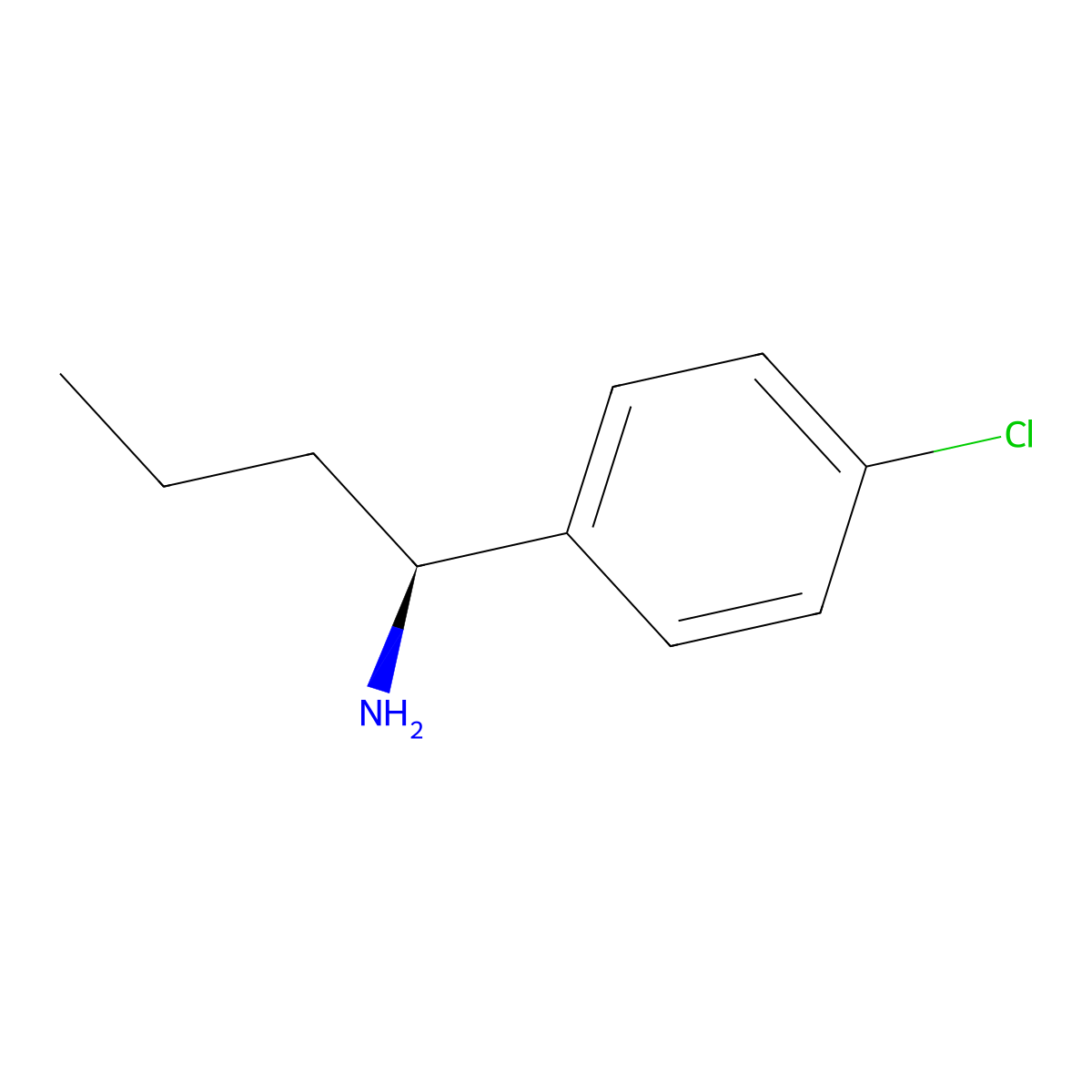 (S)-1-(4-Chlorophenyl)butan-1-amine molecular structure, CAS 1228558-99-3