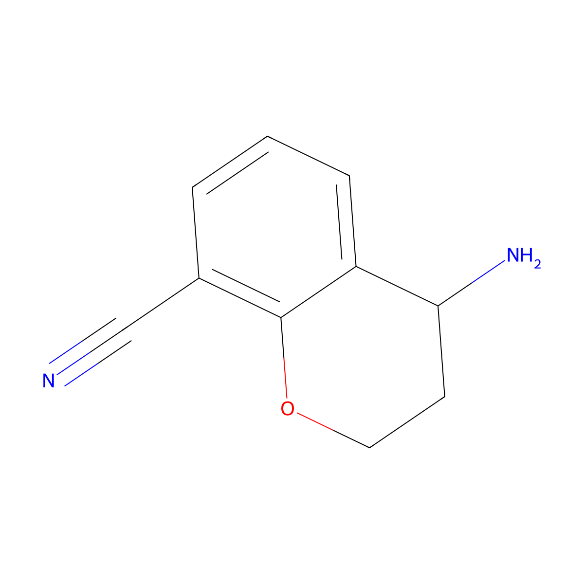 (S)-4-Aminochroman-8-carbonitrile molecular structure, CAS 1228561-54-3