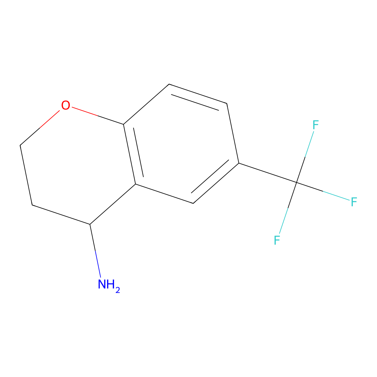 (R)-6-(Trifluoromethyl)chroman-4-amine molecular structure, CAS 1228565-85-2