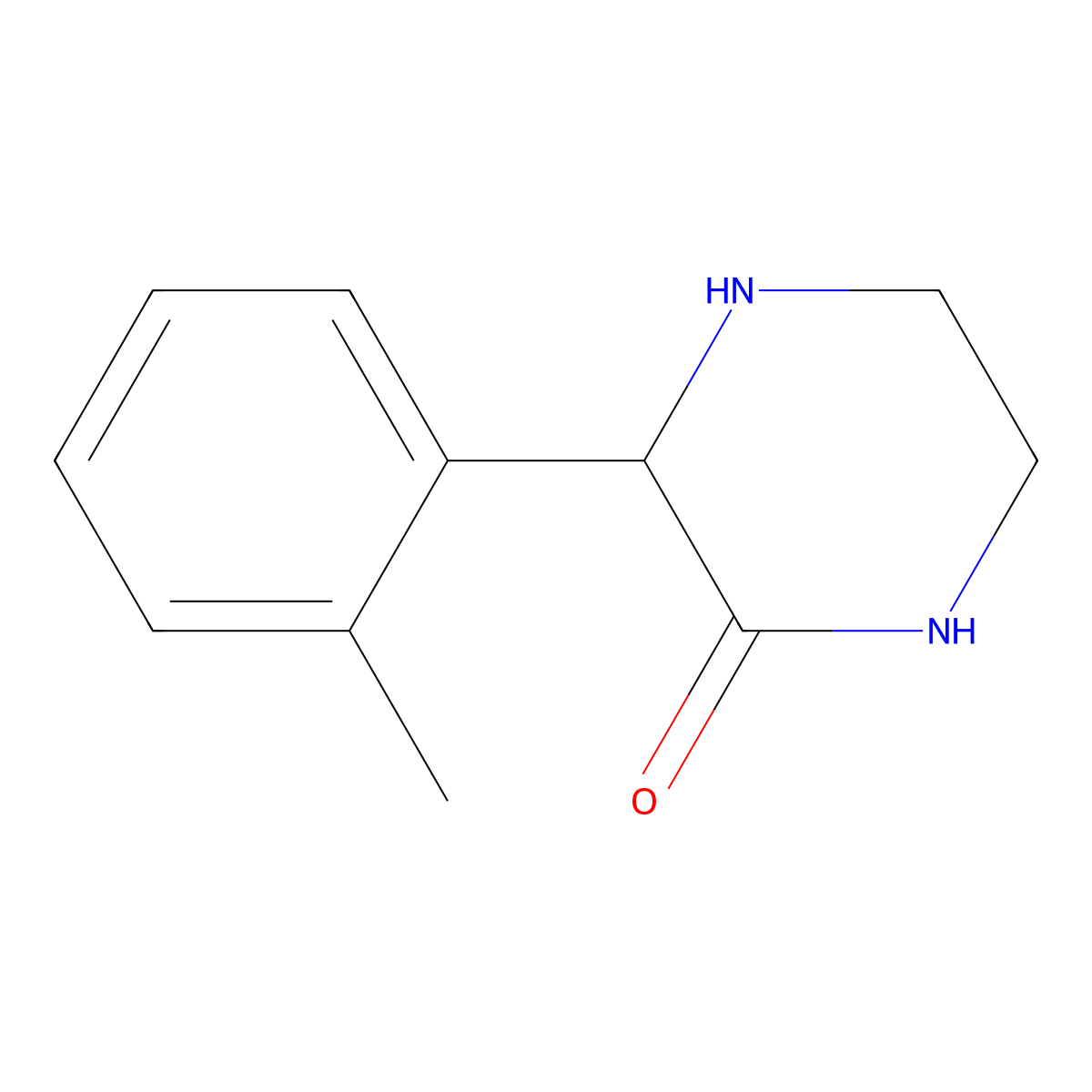 3-(2-Methylphenyl)piperazin-2-one molecular structure, CAS 1228566-13-9
