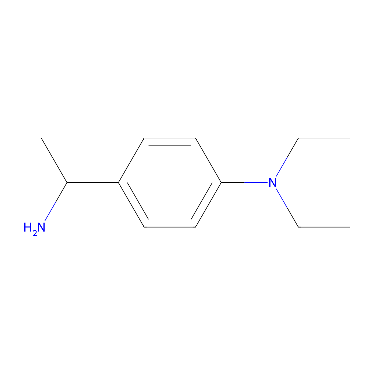 4-[(1R)-1-aminoethyl]-N,N-diethylaniline molecular structure, CAS 1228566-59-3