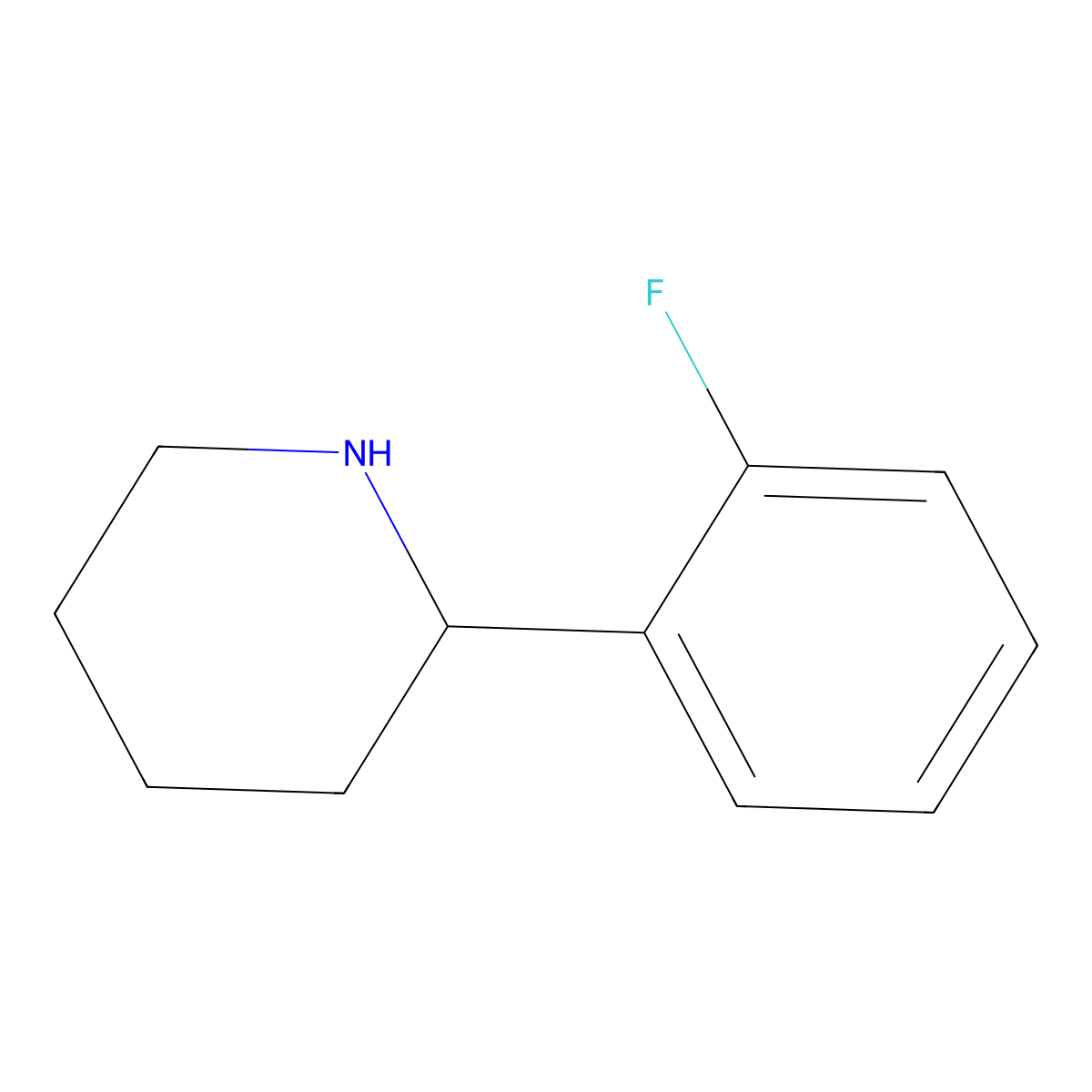 (R)-2-(2-fluorophenyl)piperidine molecular structure, CAS 1228568-36-2