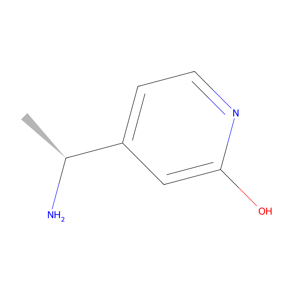 (R)-4-(1-Aminoethyl)pyridin-2(1H)-one molecular structure, CAS 1228568-80-6