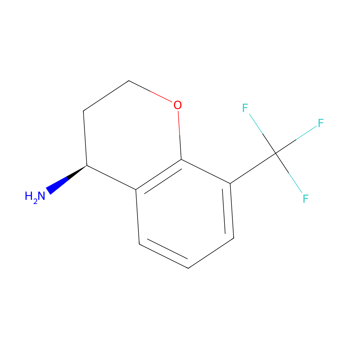(S)-8-(trifluoromethyl)chroman-4-amine molecular structure, CAS 1228569-07-0