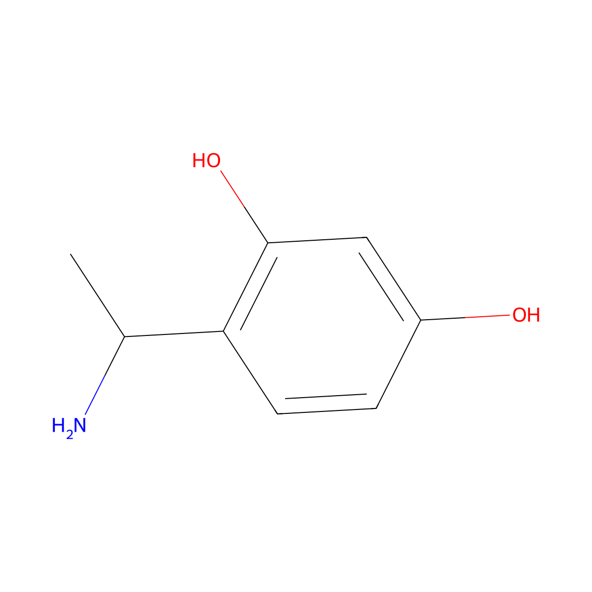 4-[(1s)-1-Aminoethyl]benzene-1,3-diol molecular structure, CAS 1228569-46-7