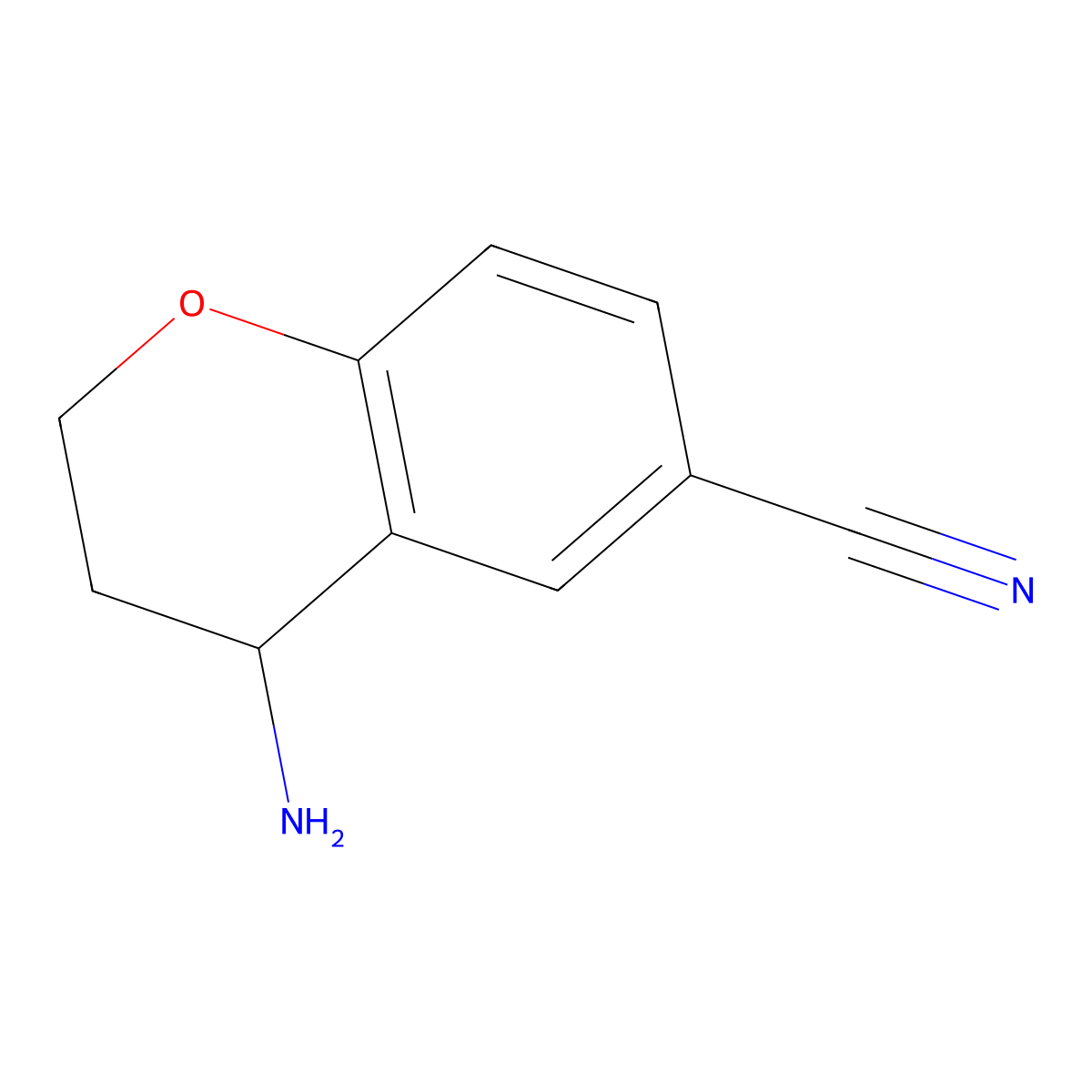 (R)-4-Aminochromane-6-carbonitrile molecular structure, CAS 1228570-34-0