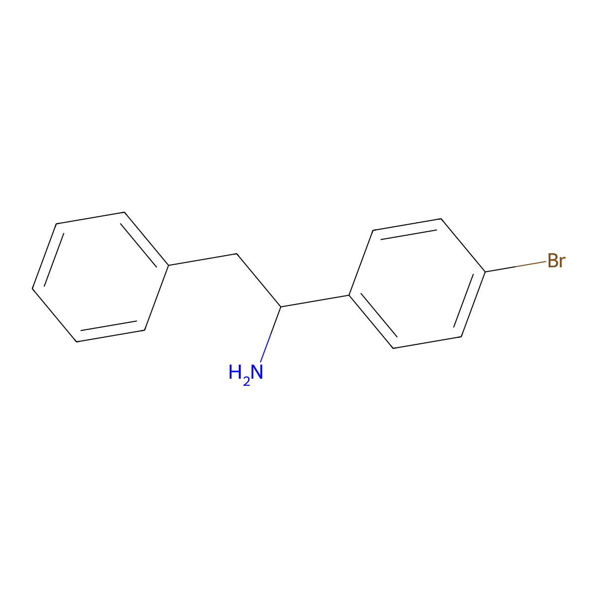 (1R)-1-(4-bromophenyl)-2-phenylethan-1-amine molecular structure, CAS 1228570-57-7