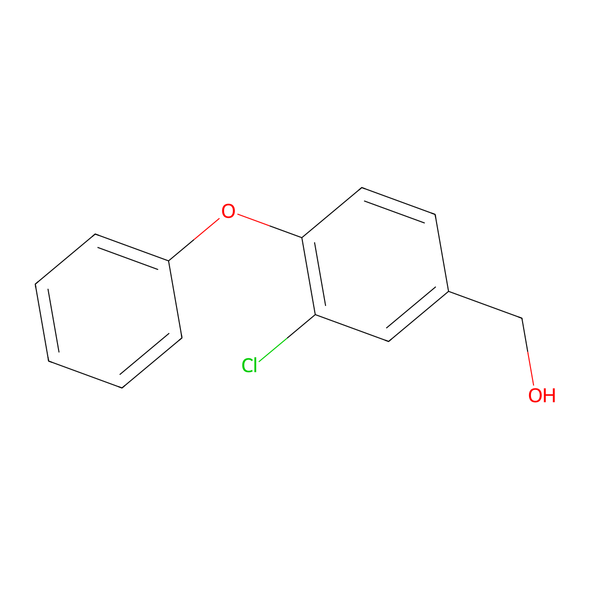 (3-Chloro-4-phenoxyphenyl)methanol molecular structure, CAS 1228582-53-3