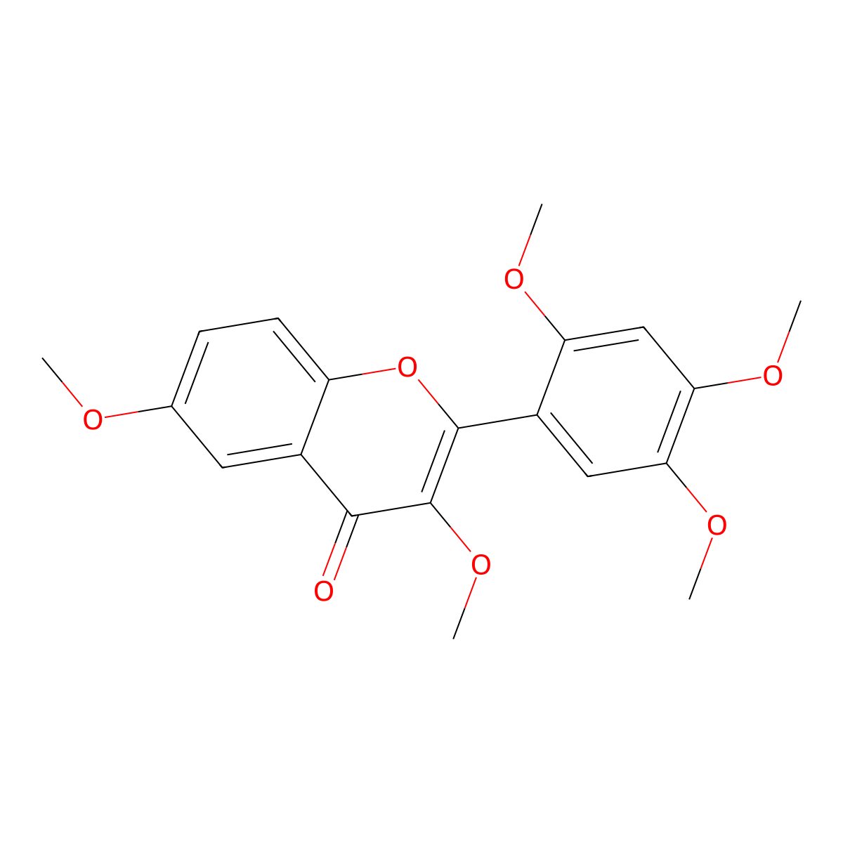 3,2',4',5',6-Pentamethoxyflavone molecular structure, CAS 1228590-13-3