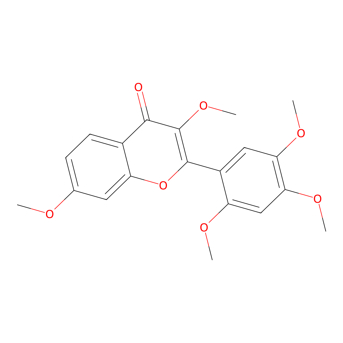 3,7,2',4',5'-Pentamethoxyflavone molecular structure, CAS 1228590-23-5