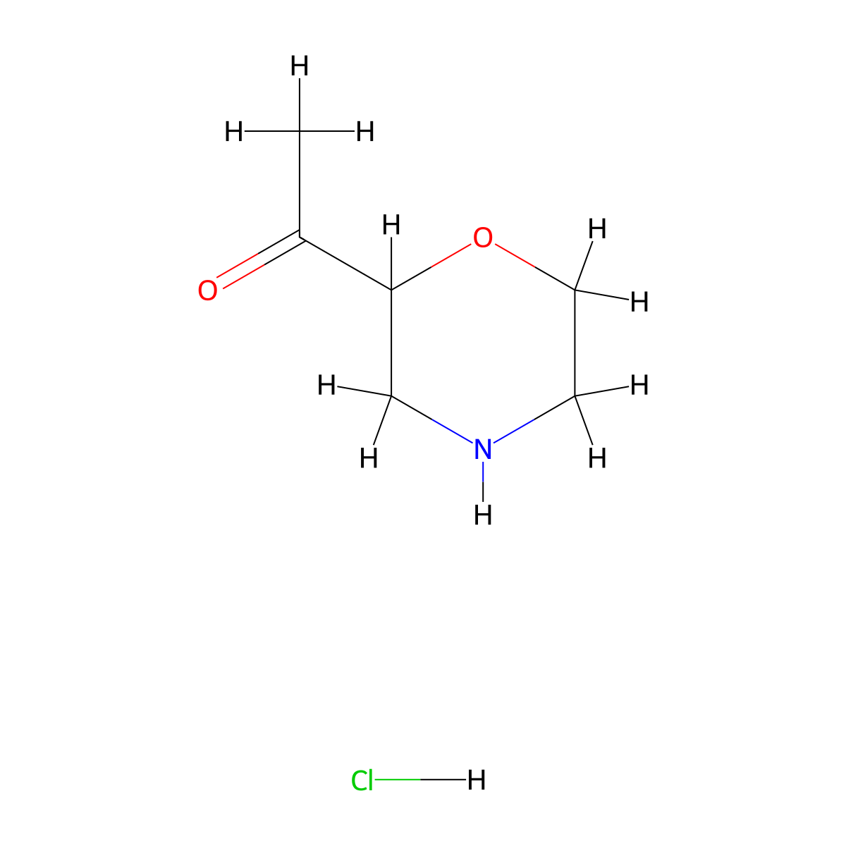 1-(Morpholin-2-yl)ethanone hydrochloride molecular structure, CAS 1228600-25-6